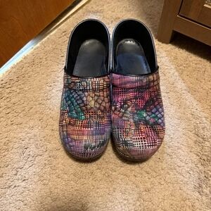 Dansko Colorful Patterned Clogs